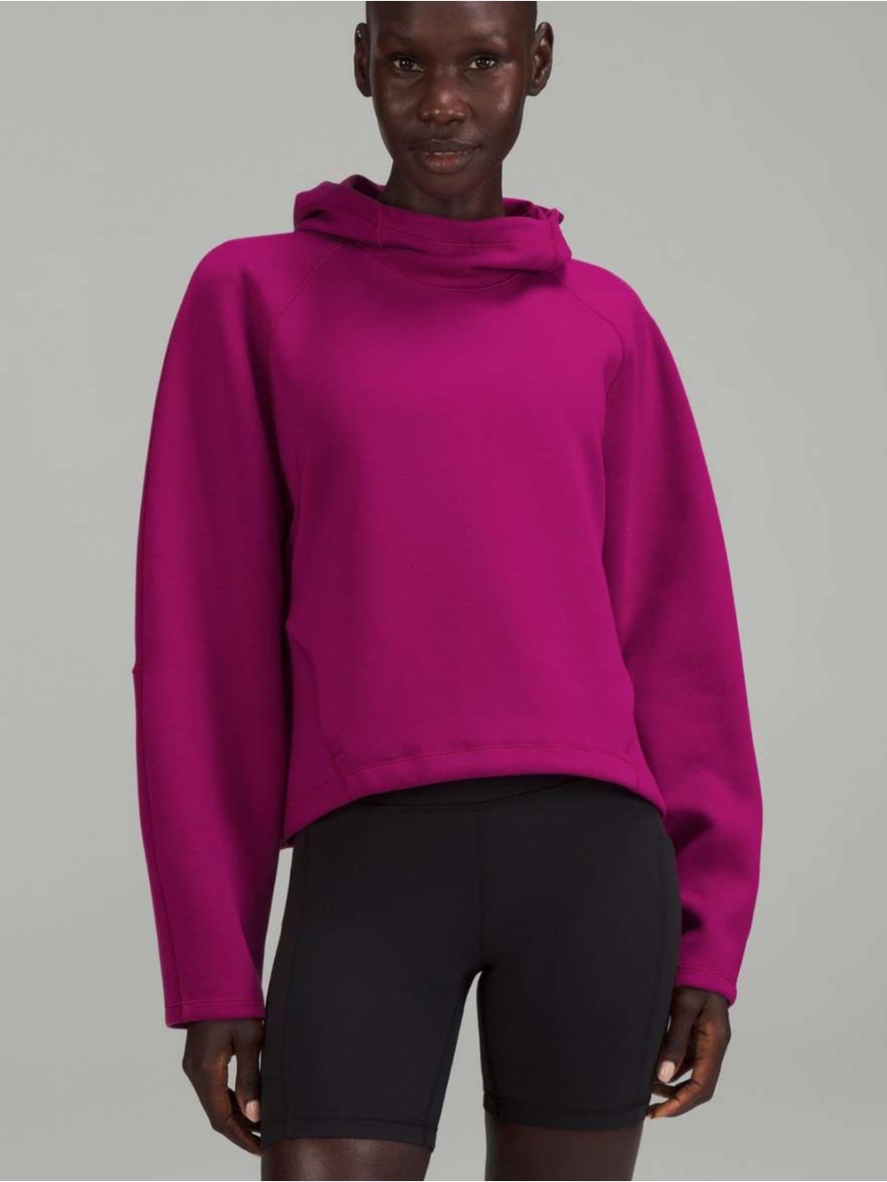 lululemon Airwrap Modal Hooded Pullover in Magenta